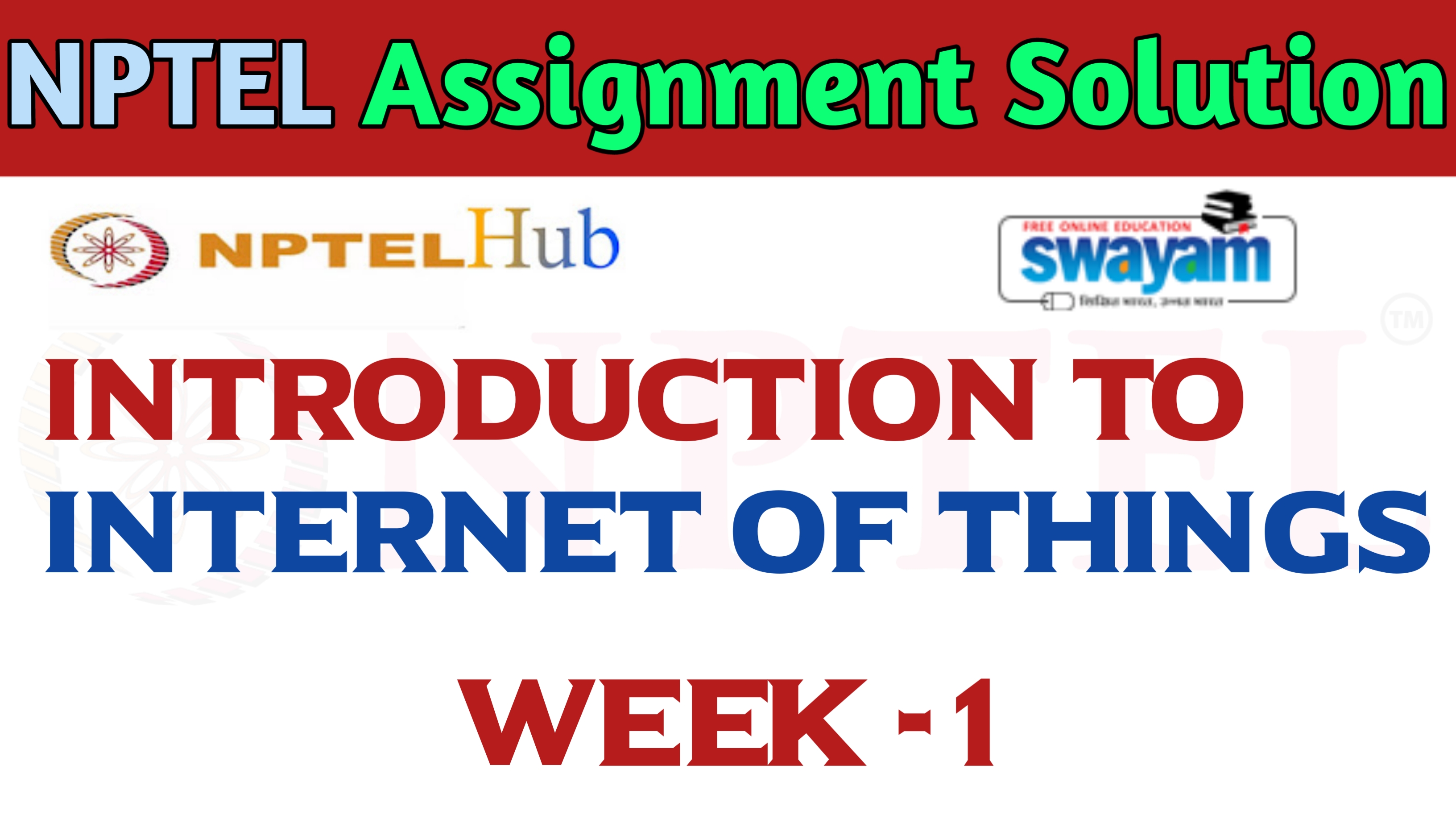 introduction to internet of things nptel assignment 1